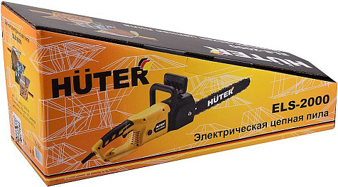 Пила электрическая цепная HUTER ELS-2000, 2000 Вт, шаг 3/8, шина 40 см купить в СОМ