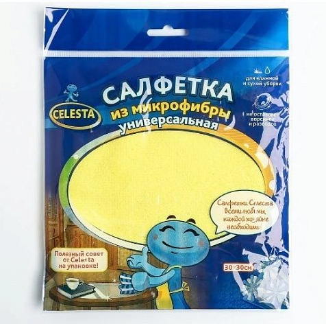 Салфетка Celesta универсальная микрофибра 1шт купить в СОМ
