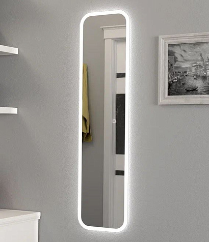Зеркало Led Bruno ЗЛП2104, 300 х1200 мм, с сенсором купить в СОМ