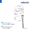 Смеситель для раковины Milardo Poli POLSB00M01, пластик, хром купить в СОМ
