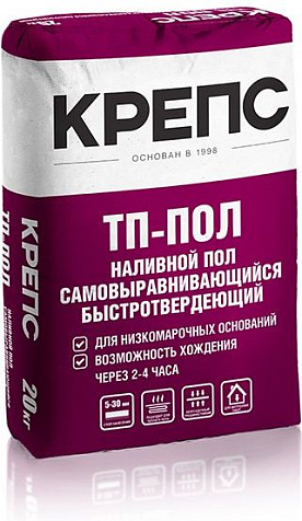 Ровнитель для пола Крепс ТП-пол, 20 кг купить в СОМ