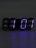 Будильник электронный Цифры термометр, календарь, USB, 16,5×6х3см синяя индикация купить в СОМ