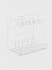Сушилка для посуды 380х345х245мм с поддоном белая купить в СОМ