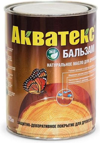 Масло натуральное Акватекс Бальзам, тик, 0.75 л купить в СОМ