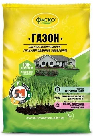 Удобрение тукосмесь Газон сухое минеральное 3кг купить в СОМ