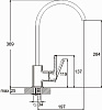 Смеситель для мойки G-lauf LOF4-A033, хром купить в СОМ