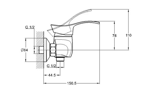 Смеситель для ванны G-lauf LUN5-A031 купить в СОМ