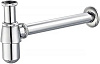 Сифон для умывальника Azario AZ-107-CHR, G 1 1/4", хром, овал купить в СОМ