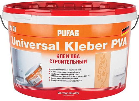 Клей ПВА Pufas Universal Kleber, строительный, 10 кг купить в СОМ