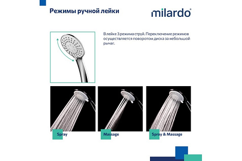 Смеситель для ванны Milardo Enjoy ENJSB00M02, латунь, хром купить в СОМ