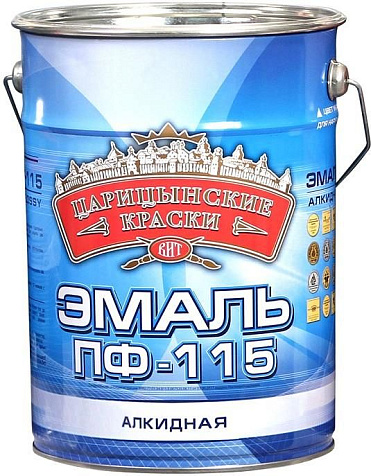 Эмаль ПФ-115 Царицынские краски, серый, 10 кг купить в СОМ