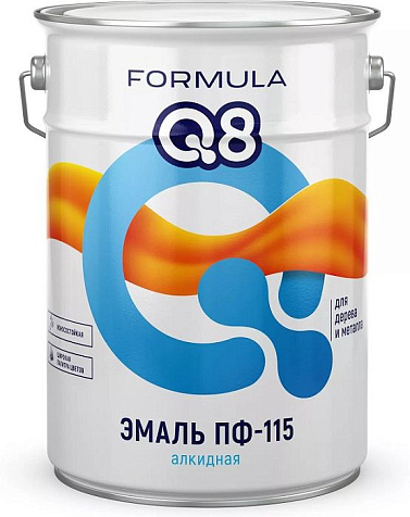 Эмаль ПФ-115 Formula Q8, голубая, 20 кг купить в СОМ