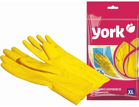 Перчатки York латекс х/б напыление рельеф XL купить в СОМ