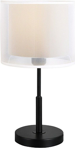 Лампа настольная ЭкономСвет 11157/1T BK WT+WCL  E27, до 40 Вт, до 3 м² купить в СОМ