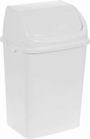 Ведро пластмассовое для мусора Камелия белое, 18 л купить в СОМ