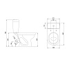 Унитаз-компакт Сантери Визит белый, арматура, сиденье купить в СОМ
