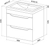 Тумба-умывальник подвесная Iddis Ray RAY60W0i95K 60, с раковиной 4076000i28 купить в СОМ