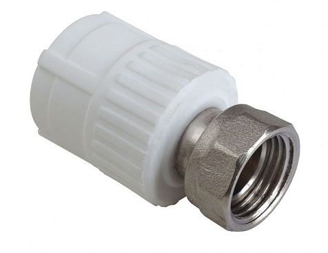 Муфта с накидной гайкой d 20х3/4", полипропилен купить в СОМ