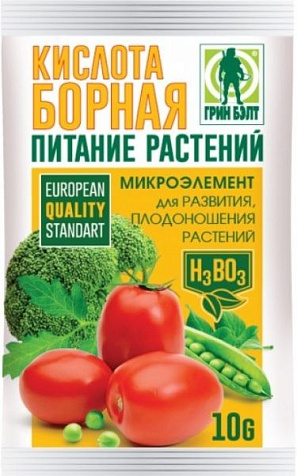 Удобрение Борная кислота 10г купить в СОМ