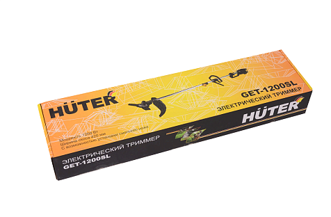 Триммер электрический HUTER GET-1200SL, 1200 Вт, разборная штанга, ремень, леска, нож купить в СОМ