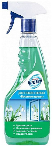 Мистер Чистер Средство для стекол и зеркал Весенние Цветы 500мл купить в СОМ