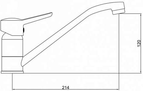 Смеситель для мойки Gross Aqua Alfa 3210313C-G0110 купить в СОМ